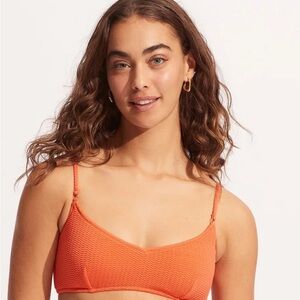 Seafolly Australia Sea Dive Bralette - Mandarin size 14